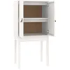 Image de vidaXL Buffet haut Blanc 60x40x120 cm Bois massif de pin