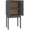 Image de vidaXL Buffet haut Gris 60x40x120 cm Bois massif de pin