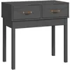 Image de vidaXL Table console Gris 76,5x40x75 cm Bois massif de pin