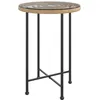 Image de Vidaxl Table De Salle Ã Manger Ã55 Cm Verre TrempÃ© Et Acier