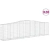 Image de Vidaxl Paniers Ã Gabions ArquÃ©s 20 Pcs 400x50x100/120 Cm Fer GalvanisÃ©