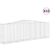 Image de Vidaxl Paniers Ã Gabions ArquÃ©s 10 Pcs 400x50x120/140 Cm Fer GalvanisÃ©