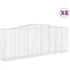Image de Vidaxl Paniers Ã Gabions ArquÃ©s 8 Pcs 400x50x140/160 Cm Fer GalvanisÃ©