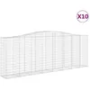 Image de Vidaxl Paniers Ã Gabions ArquÃ©s 10 Pcs 400x50x140/160 Cm Fer GalvanisÃ©