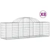 Image de Paniers Ã Gabions ArquÃ©s 8 Pcs 200x50x60/80 Cm Fer GalvanisÃ© Vidaxl Vidaxl