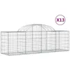 Image de Paniers Ã Gabions ArquÃ©s 13 Pcs 200x50x60/80 Cm Fer GalvanisÃ© Vidaxl Vidaxl