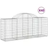 Image de Paniers Ã Gabions ArquÃ©s 40 Pcs 200x50x80/100 Cm Fer GalvanisÃ© Vidaxl Vidaxl