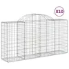 Image de Paniers Ã Gabions ArquÃ©s 10 Pcs 200x50x100/120 Cm Fer GalvanisÃ© Vidaxl Vidaxl
