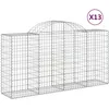 Image de Paniers Ã Gabions ArquÃ©s 13 Pcs 200x50x100/120 Cm Fer GalvanisÃ© Vidaxl Vidaxl