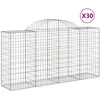 Image de Paniers Ã Gabions ArquÃ©s 30 Pcs 200x50x100/120 Cm Fer GalvanisÃ© Vidaxl Vidaxl