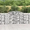 Image de Paniers Ã Gabions ArquÃ©s 4 Pcs 300x30x100/120 Cm Fer GalvanisÃ© Vidaxl Vidaxl