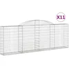 Image de Paniers Ã Gabions ArquÃ©s 11 Pcs 300x30x100/120 Cm Fer GalvanisÃ© Vidaxl Vidaxl