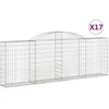 Image de Paniers Ã Gabions ArquÃ©s 10 Pcs 300x30x100/120 Cm Fer GalvanisÃ© Vidaxl Vidaxl