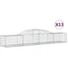 Image de Vidaxl Paniers Ã Gabions ArquÃ©s 13 Pcs 300x50x40/60 Cm Fer GalvanisÃ©
