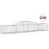Image de Vidaxl Paniers Ã Gabions ArquÃ©s 20 Pcs 300x50x40/60 Cm Fer GalvanisÃ©
