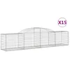 Image de Paniers Ã Gabions ArquÃ©s 15 Pcs 300x50x60/80 Cm Fer GalvanisÃ© Vidaxl Vidaxl