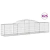 Image de Paniers Ã Gabions ArquÃ©s 25 Pcs 300x50x60/80 Cm Fer GalvanisÃ© Vidaxl Vidaxl