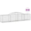 Image de Paniers Ã Gabions ArquÃ©s 30 Pcs 300x50x60/80 Cm Fer GalvanisÃ© Vidaxl Vidaxl