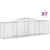 Image de Paniers Ã Gabions ArquÃ©s 7 Pcs 300x50x80/100 Cm Fer GalvanisÃ© Vidaxl Vidaxl