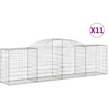 Image de Paniers Ã Gabions ArquÃ©s 11 Pcs 300x50x80/100 Cm Fer GalvanisÃ© Vidaxl Vidaxl