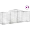 Image de Paniers Ã Gabions ArquÃ©s 5 Pcs 300x50x100/120 Cm Fer GalvanisÃ© Vidaxl Vidaxl