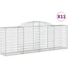 Image de Paniers Ã Gabions ArquÃ©s 11 Pcs 300x50x100/120 Cm Fer GalvanisÃ© Vidaxl Vidaxl