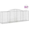 Image de Paniers Ã Gabions ArquÃ©s 10 Pcs 300x50x100/120 Cm Fer GalvanisÃ© Vidaxl Vidaxl