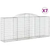 Image de Vidaxl Paniers Ã Gabions ArquÃ©s 7 Pcs 300x50x120/140 Cm Fer GalvanisÃ©