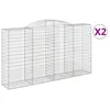 Image de Vidaxl Paniers Ã Gabions ArquÃ©s 2 Pcs 300x50x160/180 Cm Fer GalvanisÃ©
