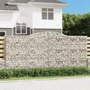 Image de Vidaxl Paniers Ã Gabions ArquÃ©s 2 Pcs 400x30x180/200 Cm Fer GalvanisÃ©