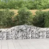 Image de Vidaxl Paniers Ã Gabions ArquÃ©s 4 Pcs 400x50x60/80 Cm Fer GalvanisÃ©