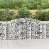 Image de Vidaxl Paniers Ã Gabions ArquÃ©s 4 Pcs 400x50x100/120 Cm Fer GalvanisÃ©