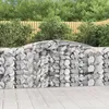 Image de Vidaxl Paniers Ã Gabions ArquÃ©s 9 Pcs 400x50x100/120 Cm Fer GalvanisÃ©
