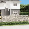 Image de Vidaxl Paniers Ã Gabions ArquÃ©s 7 Pcs 400x50x120/140 Cm Fer GalvanisÃ©