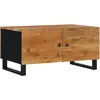 Image de Vidaxl Table Basse 80x50x40 Cm Bois D'acacia Solide Et D'ingÃ©nierie