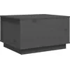 Image de vidaXL Table basse Gris 60x50x35 cm Bois massif de pin