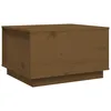 Image de vidaXL Table basse Marron miel 60x50x35 cm Bois massif de pin