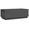 Image de vidaXL Table basse Gris 100x50x35 cm Bois massif de pin