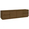 Image de vidaXL Meuble TV Marron miel 176x37x47,5 cm Bois de pin massif