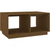 Image de vidaXL Table basse Marron miel 80x50x40 cm Bois massif de pin
