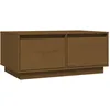 Image de vidaXL Table basse Marron miel 80x50x35 cm Bois massif de pin