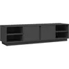 Image de Vidaxl Meuble Tv Gris 156x40x40 Cm Bois De Pin Massif