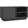 Image de vidaXL Meuble TV Gris 80x35x40,5 cm Bois de pin massif