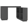Image de vidaXL Bureau Gris 110x50x75 cm Bois massif de pin