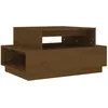 Image de vidaXL Table basse Marron miel 80x55x40,5 cm Bois massif de pin