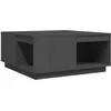 Image de vidaXL Table basse Gris 80x81x36,5 cm Bois massif de pin