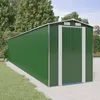 Image de Vidaxl Abri De Jardin Vert 192x938x223 Cm Acier GalvanisÃ©