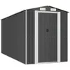 Image de Vidaxl Abri De Jardin Anthracite 192x523x223 Cm Acier GalvanisÃ©