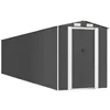 Image de Vidaxl Abri De Jardin Anthracite 192x938x223 Cm Acier GalvanisÃ©