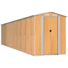 Image de Vidaxl Abri De Jardin Marron Clair 192x855x223 Cm Acier GalvanisÃ©